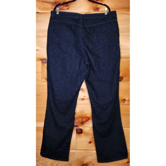 RALPH LAUREN LRL WOMENS BLUE STRETCH STRAIGHT LEG DENIM JEANS 16 - Picture 7 of 10